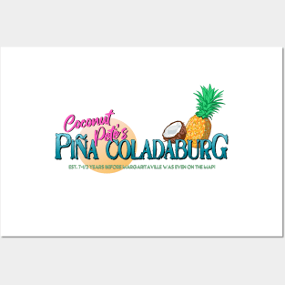 Coconut Pete's Pina Coladaburg Posters and Art